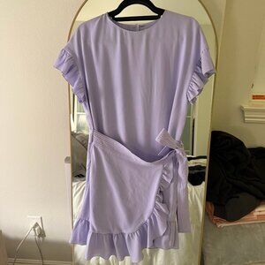 Wilfred Lilac Purple Ninette Tie Front Dress